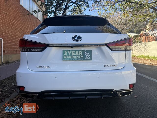 2021 Lexus RX350 GGL25R F SPORT Wagon Automatic
