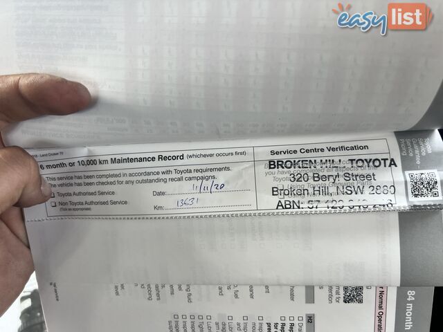 2019 Toyota Landcruiser VDJ79R GXL (4x4) Ute Manual