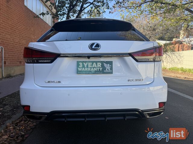 2021 Lexus RX 350 GGL25R F SPORT Wagon Automatic