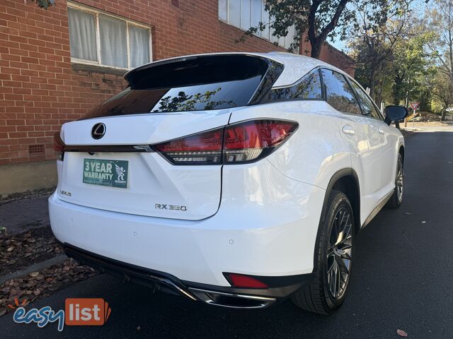 2021 Lexus RX 350 GGL25R F SPORT Wagon Automatic