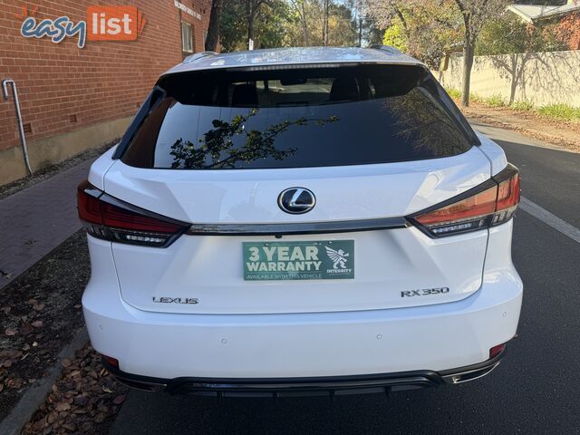 2021 Lexus RX 350 GGL25R F SPORT Wagon Automatic