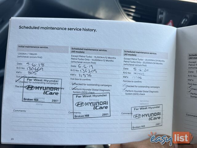2017 Hyundai i30 PD ACTIVE Hatchback Manual