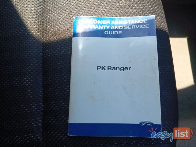 2011 Ford Ranger PK XL Ute Manual