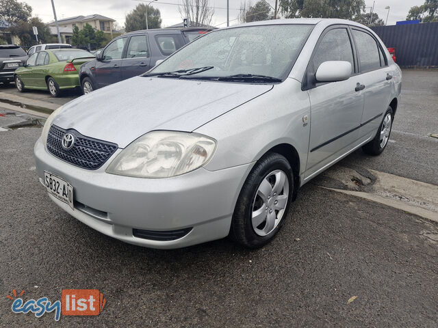 2003 Toyota Corolla ZZE122R ASCENT Sedan Manual