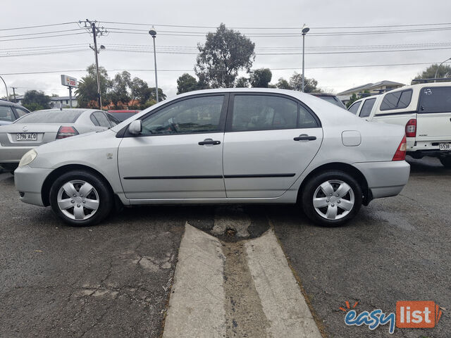 2003 Toyota Corolla ZZE122R ASCENT Sedan Manual