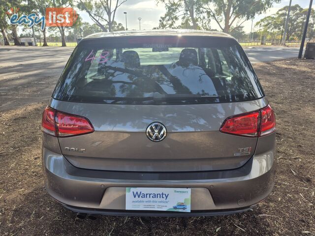 2014 Volkswagen Golf VII 90TSICOMFORTLINE Hatchback Automatic
