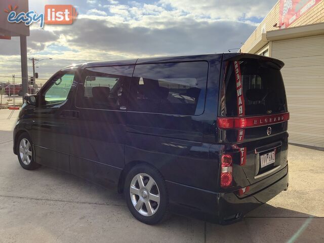 2008 Nissan Elgrand 8 Seater, STAR E51 HIGWAYSTAR Wagon Automatic