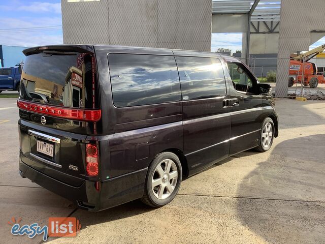 2008 Nissan Elgrand 8 Seater, STAR E51 HIGWAYSTAR Wagon Automatic