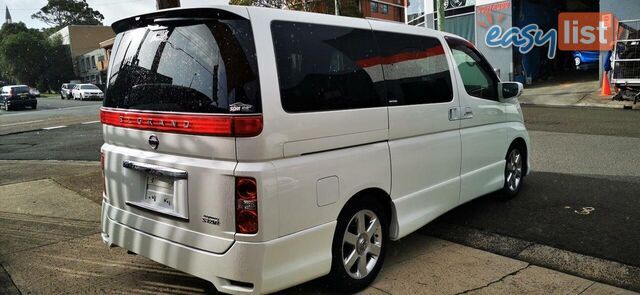 2007 NISSAN ELGRAND HIGHWAY STAR BLACK LEATHER EDITION  -