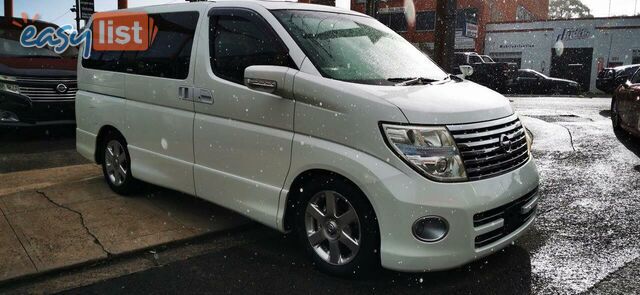 2007 NISSAN ELGRAND HIGHWAY STAR BLACK LEATHER EDITION  -