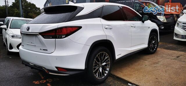 2020 LEXUS RX450H F SPORT HYBRID GYL25R SUV