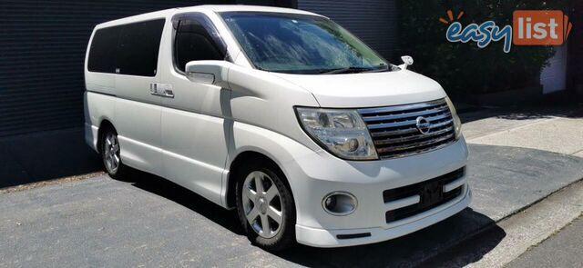 2007 NISSAN ELGRAND HIGHWAY STAR BLACK LEATHER EDITION  -