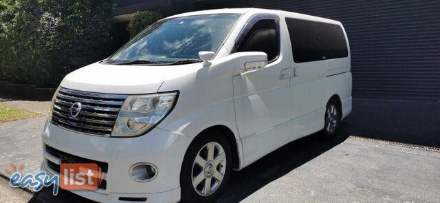 2007 NISSAN ELGRAND HIGHWAY STAR BLACK LEATHER EDITION  -