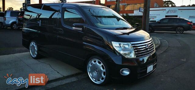 2007 NISSAN ELGRAND HIGHWAY STAR BLACK LEATHER EDITION  COMMERCIAL