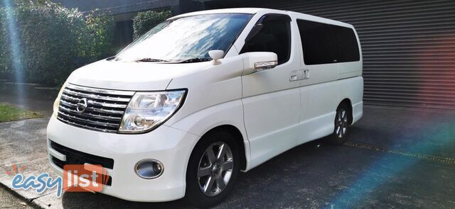 2007 NISSAN ELGRAND HIGHWAY STAR BLACK LEATHER EDITION  COMMERCIAL