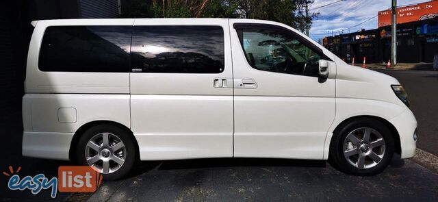 2007 NISSAN ELGRAND HIGHWAY STAR BLACK LEATHER EDITION  COMMERCIAL