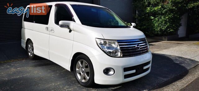 2007 NISSAN ELGRAND HIGHWAY STAR BLACK LEATHER EDITION  COMMERCIAL