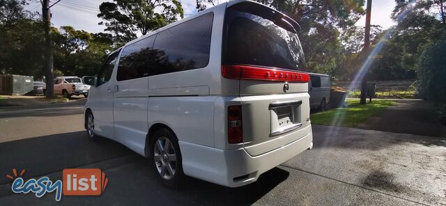 2007 NISSAN ELGRAND HIGHWAY STAR BLACK LEATHER EDITION  COMMERCIAL