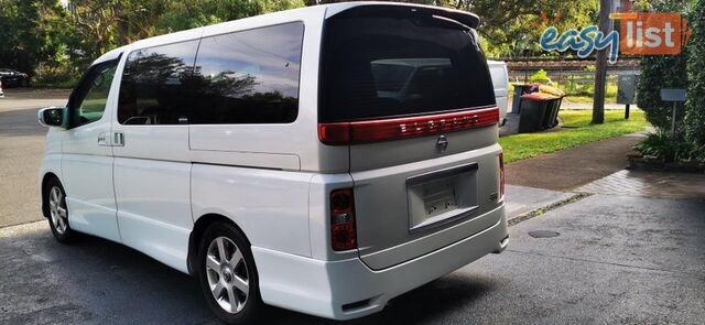 2007 NISSAN ELGRAND HIGHWAY STAR BLACK LEATHER EDITION  COMMERCIAL