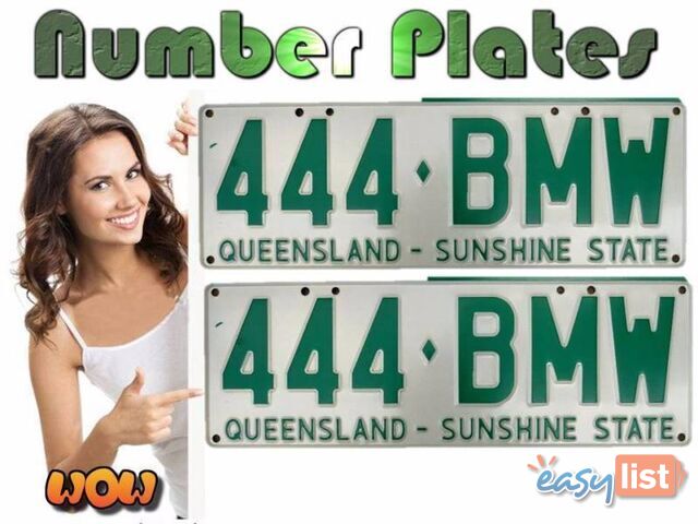 444-BMW QLD Custom Number Plates