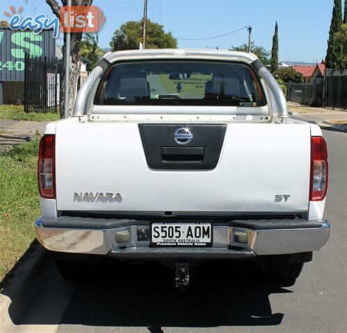 2011 NISSAN NAVARA ST (4X4) D40 UTE TRAY, 4 DOORS, 5 SEATS