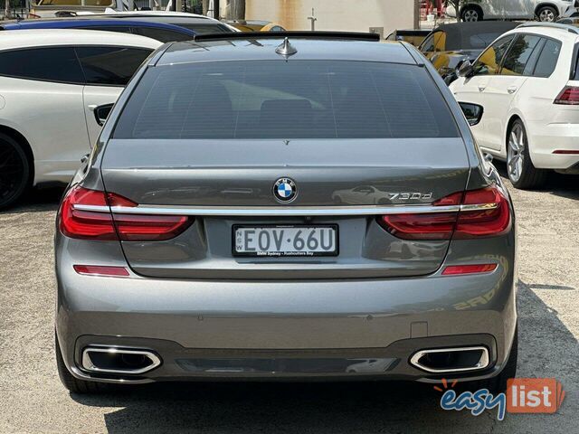 2016 BMW 730D  G11 SEDAN, 4 DOORS, 5 SEATS