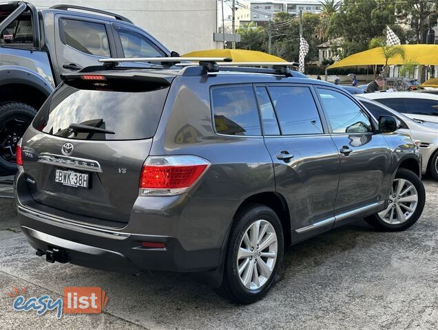 2013 TOYOTA KLUGER ALTITUDE FWD 7 SEAT GSU40R MY12 WAGON
