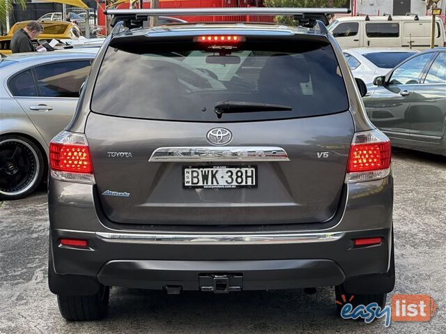 2013 TOYOTA KLUGER ALTITUDE FWD 7 SEAT GSU40R MY12 WAGON
