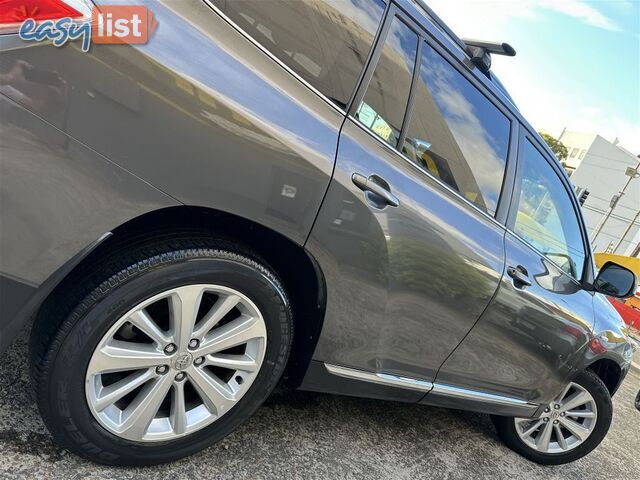 2013 TOYOTA KLUGER ALTITUDE FWD 7 SEAT GSU40R MY12 WAGON