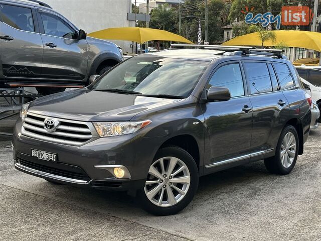 2013 TOYOTA KLUGER ALTITUDE FWD 7 SEAT GSU40R MY12 WAGON