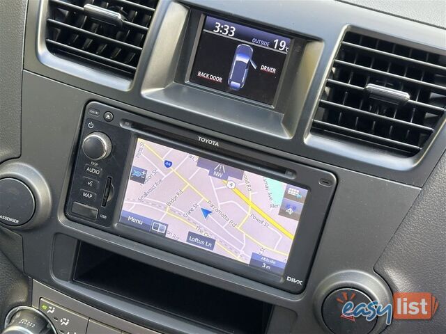 2013 TOYOTA KLUGER ALTITUDE FWD 7 SEAT GSU40R MY12 WAGON