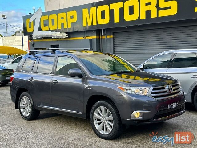 2013 TOYOTA KLUGER ALTITUDE FWD 7 SEAT GSU40R MY12 WAGON