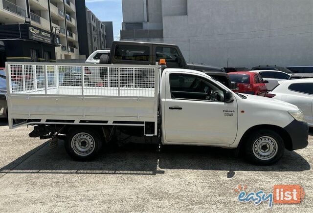 2012 TOYOTA HILUX WORKMATE TGN16R MY12 UTE TRAY, 2 DOORS, 3 SEATS