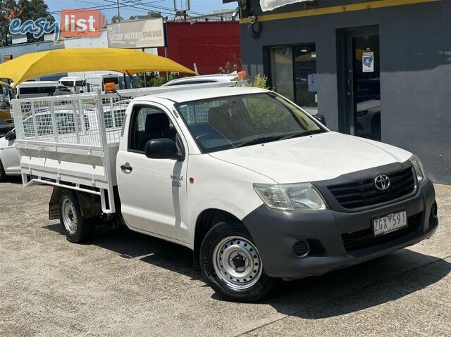 2012 TOYOTA HILUX WORKMATE TGN16R MY12 UTE TRAY, 2 DOORS, 3 SEATS