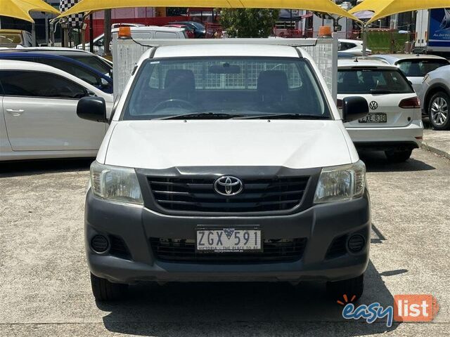 2012 TOYOTA HILUX WORKMATE TGN16R MY12 UTE TRAY, 2 DOORS, 3 SEATS