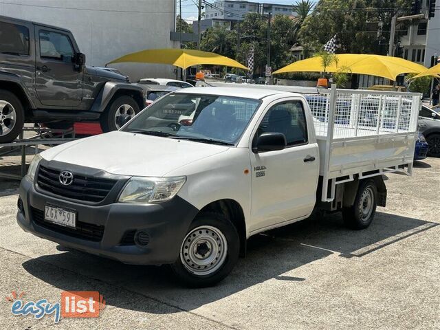 2012 TOYOTA HILUX WORKMATE TGN16R MY12 UTE TRAY, 2 DOORS, 3 SEATS