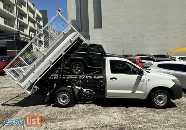 2012 TOYOTA HILUX WORKMATE TGN16R MY12 UTE TRAY, 2 DOORS, 3 SEATS