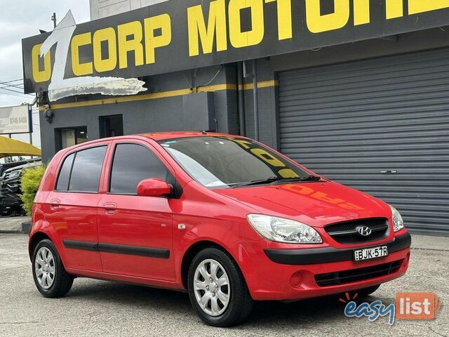 2009 HYUNDAI GETZ SX TB MY09 HATCH, 5 DOORS, 5 SEATS