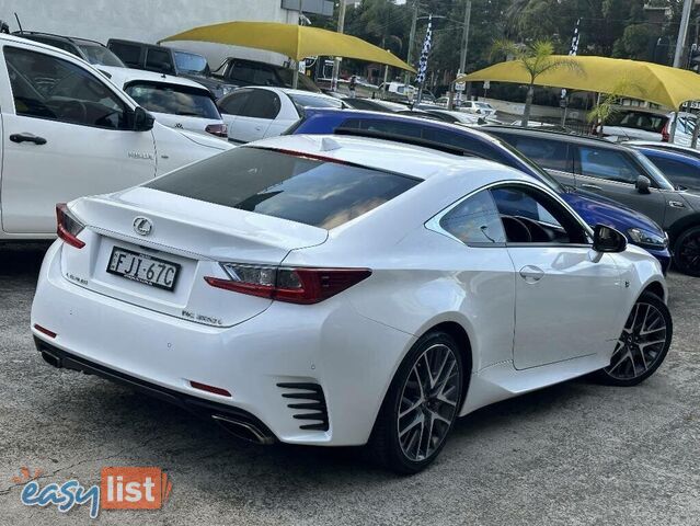 2017 LEXUS RC200T F SPORT ASC10R MY17 COUPE, 2 DOORS, 4 SEATS