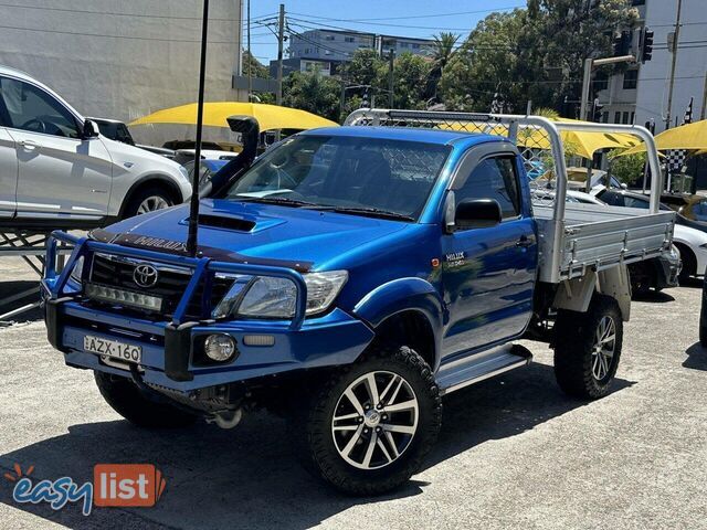 2013 TOYOTA HILUX SR (4X4) KUN26R MY12 UTE TRAY, 2 DOORS, 3 SEATS